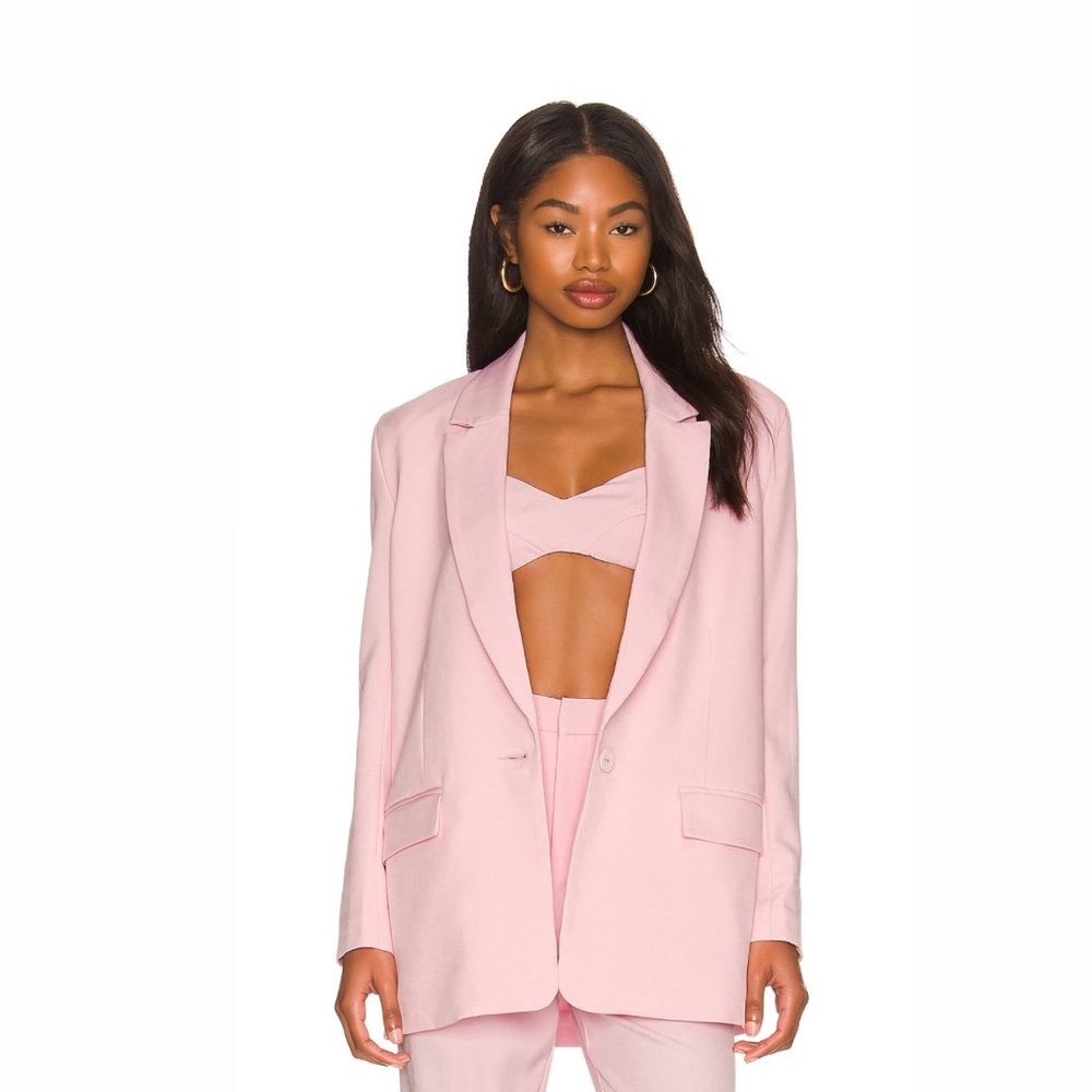 Bardot Pink Belted Blazer